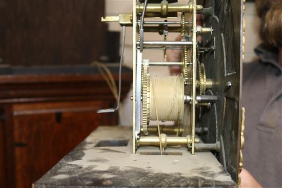 A late George III oak thirty hour longcase clock, by Thomas Haden of Dudley W.52cm